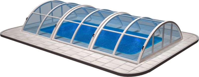 Bazén 7x3 m, obdélník (kompletní set se zastřešením)